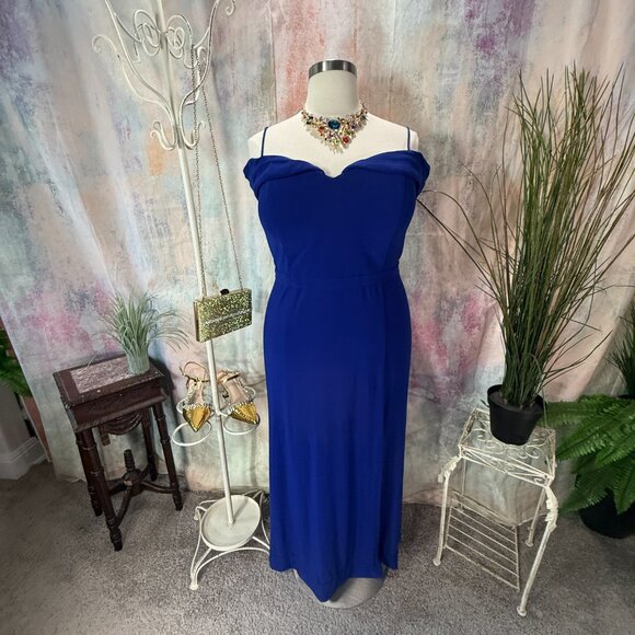 📌Morgan & Co.Off The Shoulder Formal - Prom - Homecoming Dress with Long Slit - Picture 1 of 16